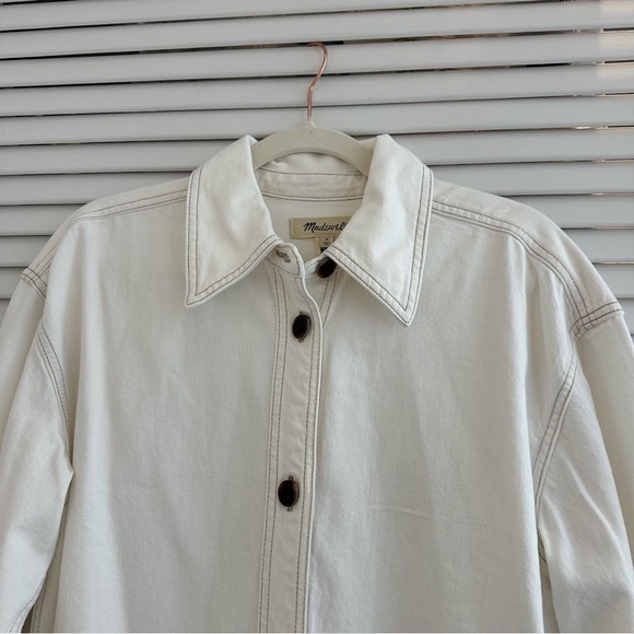 NWT Madewell Denim Oversized Mini Shirtdress - Picture 2 of 11